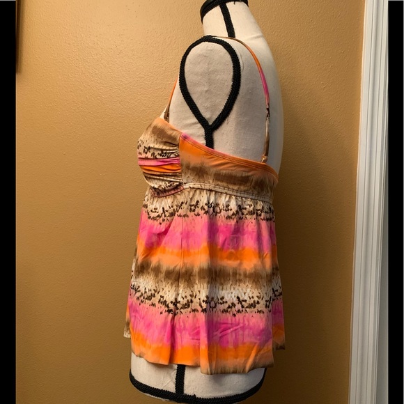 Kenneth Cole 2Pc Bandeau Style Tankini Swimsuit - Picture 6 of 17